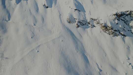 雪，山脉，滑雪山，瑞士