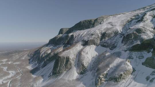 唯美大气震撼冬季长白山雪景航拍