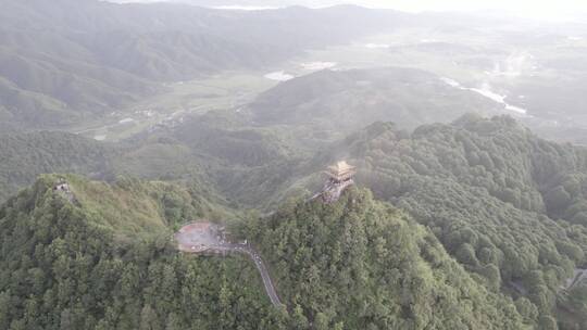 怀化靖州县飞山4K航拍