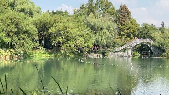 4k  杭州西湖山水自然风景