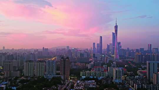 城市夜景4k延时视频素材