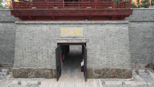 航拍福建泉州古城开元寺古西街