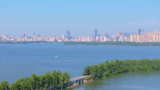 武汉东湖风景区夏季风光