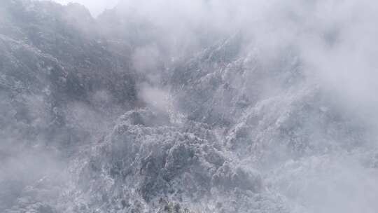 南太行伏牛山雪景雾凇云海自然风光