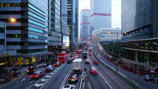 香港车流延时拍摄