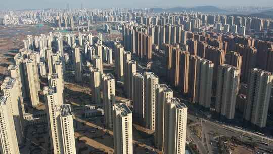 城市居民建筑群钢筋混凝土的世界