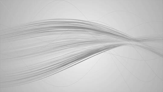 白色抽象艺术波纹线条