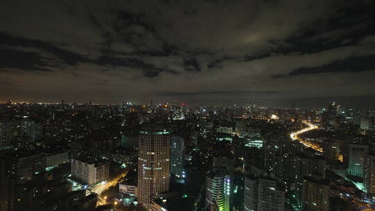 城市夜景,上海,大都市,延时,城市夜景延时
