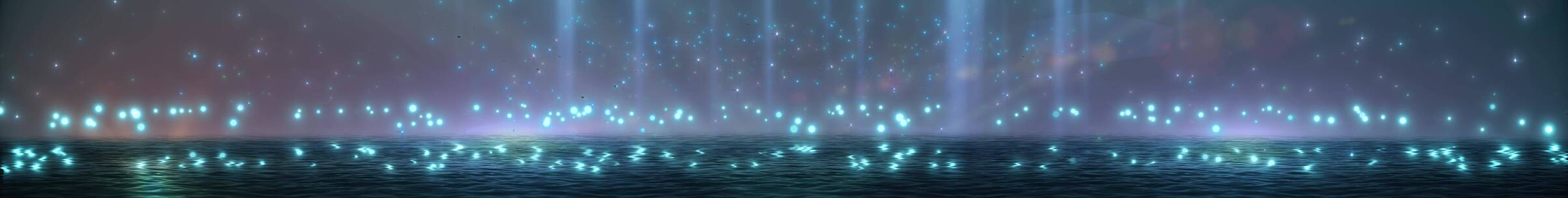 蓝色粒子 海洋星空 粒子星河