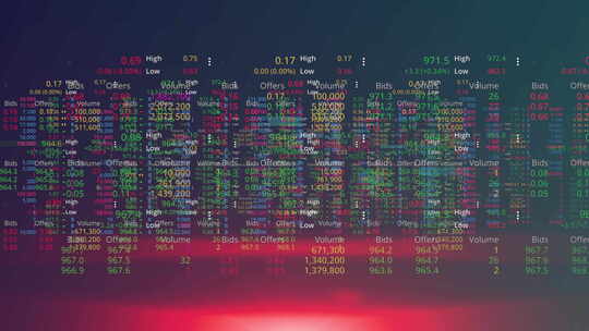 金融股票指数证券市场交易视频视频素材模板下载