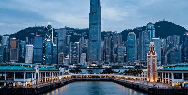 香港维多利亚港城市景观
