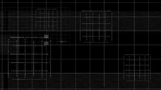 黑白科技感线条网格特效