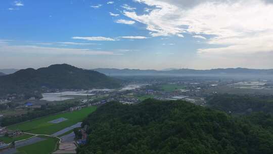 清晨 山脉 光影 山区 乡村