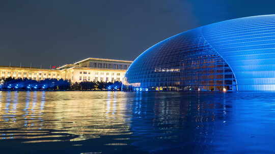 北京国家大剧院夜景