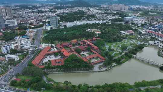 漳州南山禅寺航拍闽南寺庙古厝古建筑