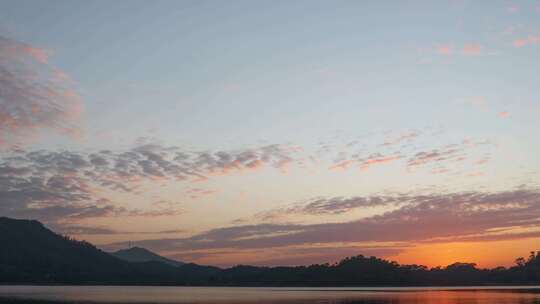 东莞同沙生态公园夜景湖光山色风光延时