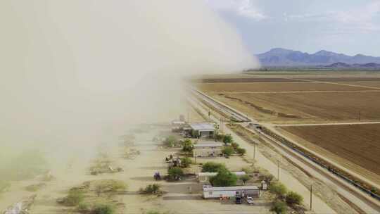 沙尘暴灾害天气干燥沙漠震撼视频素材模板下载