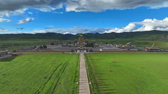 四川阿坝各莫寺航拍