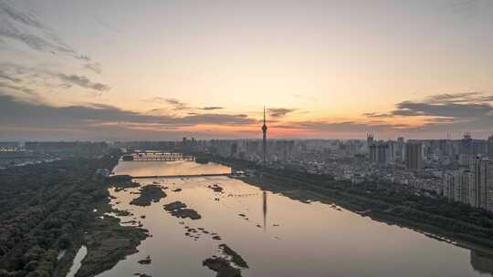 洛阳电视塔航拍延时