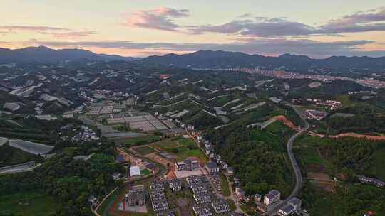 江西赣州赣南寻乌县脐橙种植基地航拍