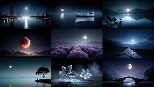 中秋圆月满月月亮大合集(前133S为快速预览)