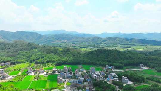 乡村田野自然风光航拍