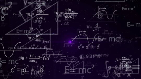 数学公式 化学公式视频素材模板下载