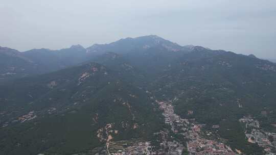 山东泰安泰山风光航拍