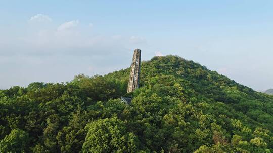 历史古建筑人文景点天马山顶高塔