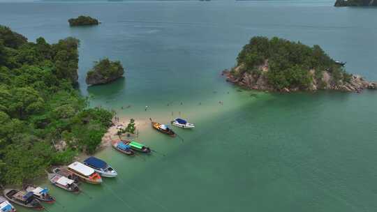 HDR泰国甲米帕别海岛自然风光航拍