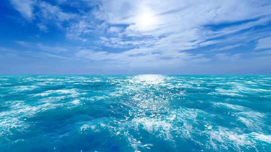 大海蓝天云卷云舒
