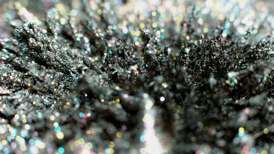 微距实拍4K微观金属被吸引有机物特写素材47