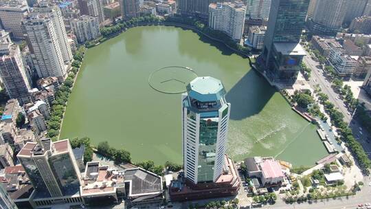 航拍武汉，武汉城市建设，武汉城市天际线