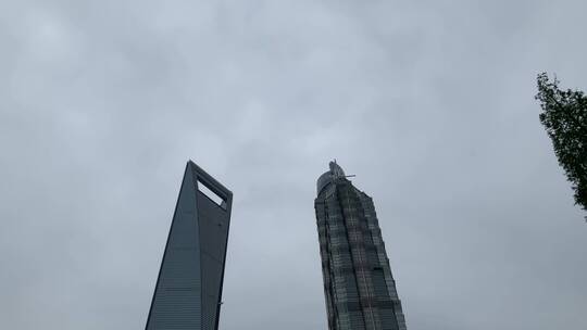 上海陆家嘴高楼视频素材模板下载