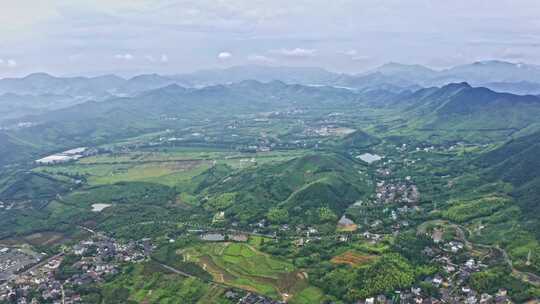 航拍避暑之地浙江湖州莫干山自然风光