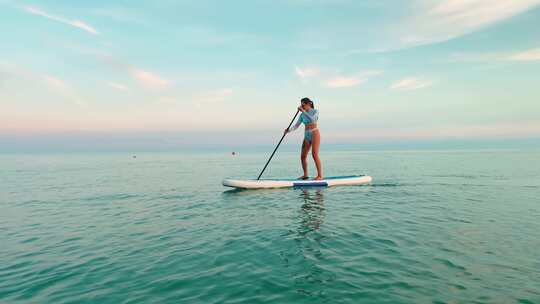 充气，海滩，Sup，海