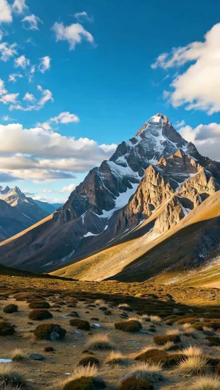 雪山自然风光全景