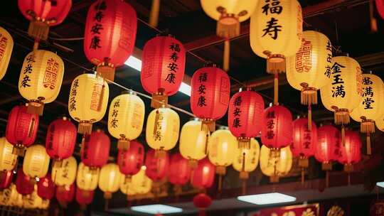 灯笼花灯春节元宵节空境