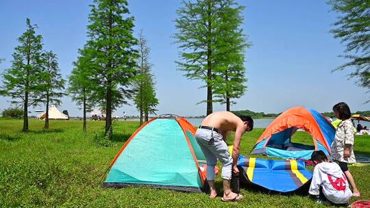 户外活动露营烧烤野炊旅行