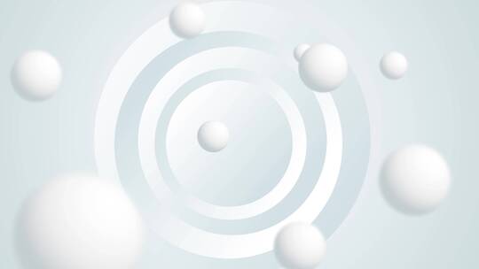 艺术抽象   唯美简约白色小球浮动背景