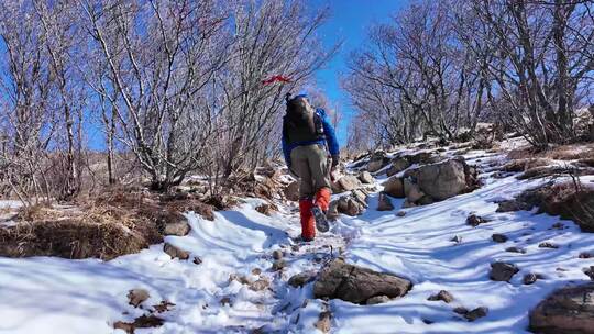 登山旅行户外徒步视频素材模板下载