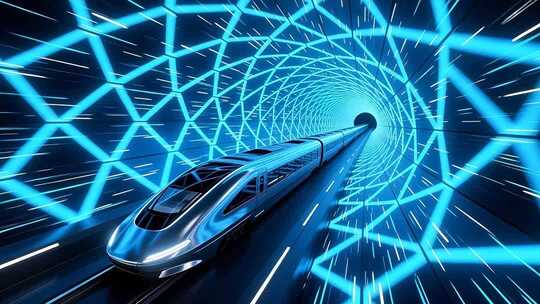 超级高铁隧道穿梭4K