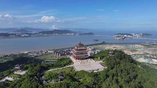 古建筑景观鸟瞰全景