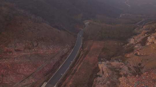 河北 石家庄 井陉县 道路 交通 秋天