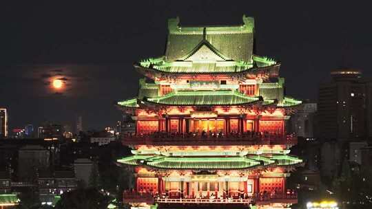 江西南昌滕王阁夜景灯光秀