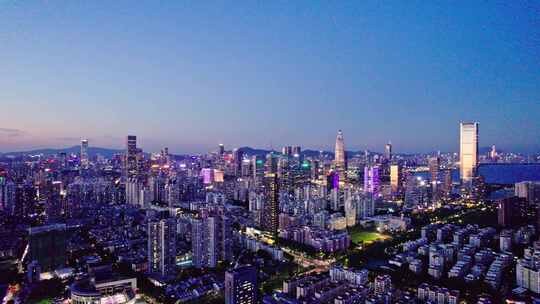 深圳湾后海城市夜景
