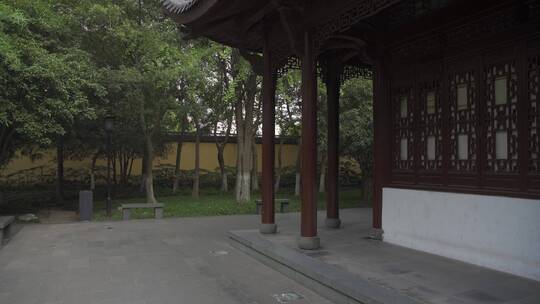 杭州江寺公园古典园林风景