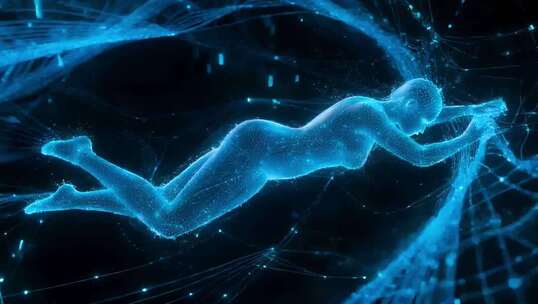 神经网络 大脑 ai 机器人 数字人4K3