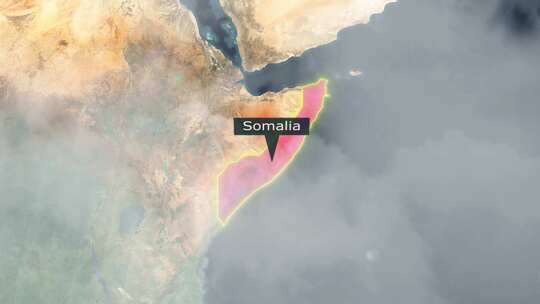 索马里地图-云效应