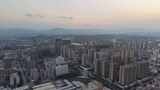 航拍广西百色日落晚霞夕阳高清在线视频素材下载